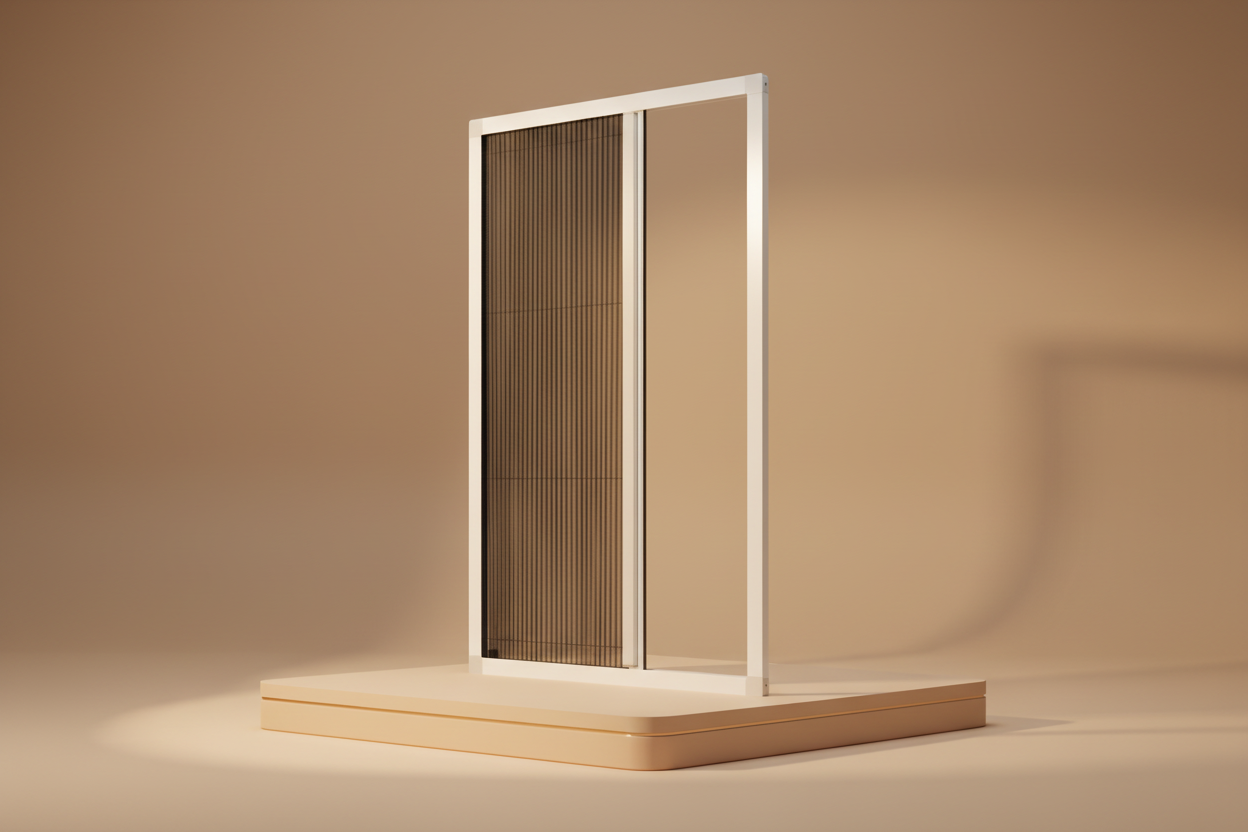 Hero-Bild mit beigem Hintergrund und warmem Licht