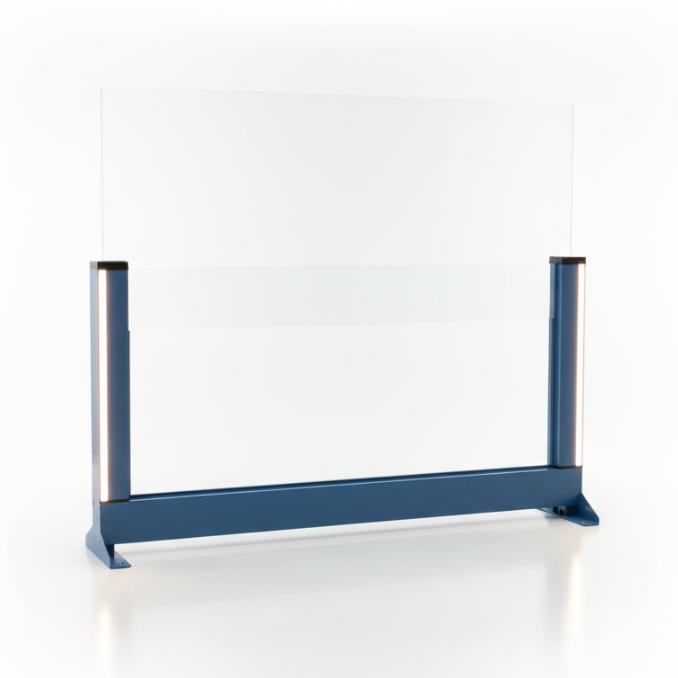 Windschutz mit weißem Hintergrund